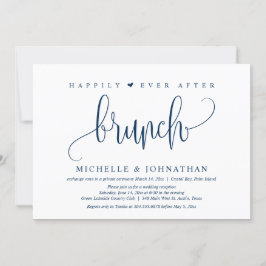 Invitation Mariage Elopement, Heureux Jamais Après Brunch Inv