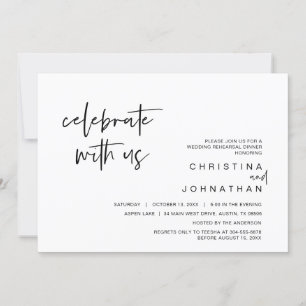 Invitation Mariage Elopement Party, Célébrez avec nous Invita