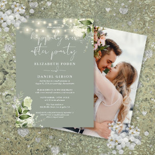 Invitation Mariage Élu dans une Atmosphère de Verdure Photogr