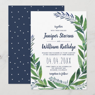Invitation Mariage Emerald Greenery