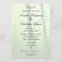 Mariage en bambou vert exotique