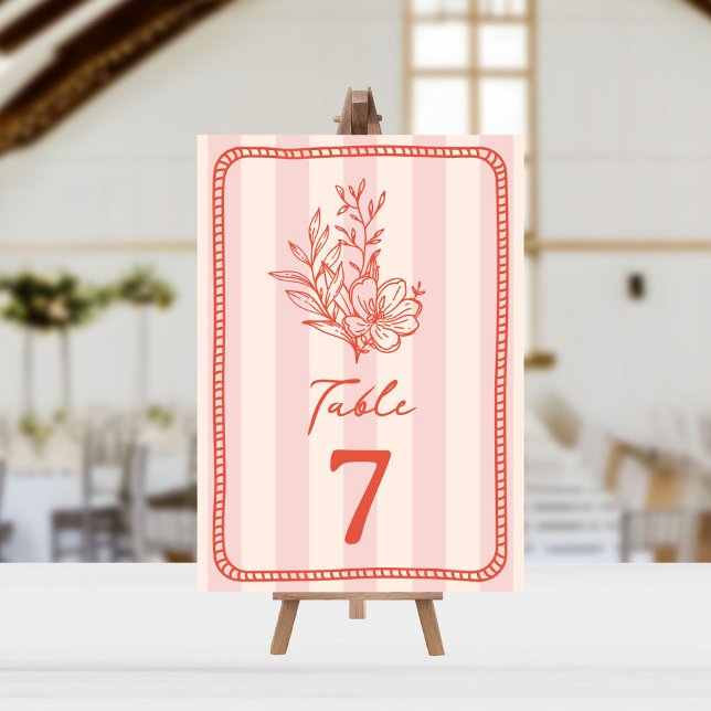 Invitation Mariage en bande rose florale (Créateur téléchargé)