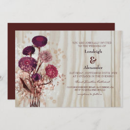 Invitation Mariage en bois clair rustique moderne