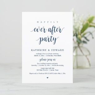 Invitation Mariage en Elopement, Fête de Bonheur Éternel