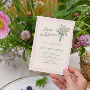 Invitation Mariage en fleurs Fête de mariage capricieuse et é