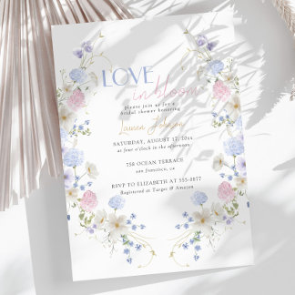 Invitation Mariage en fleurs Fleurs sauvages de printemps pou