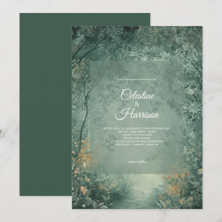 Invitation Mariage en Forêt Enchantée