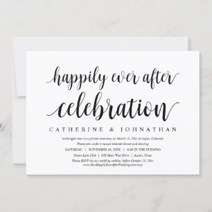 Invitation Mariage en fuite, Célébration de bonheur éternel