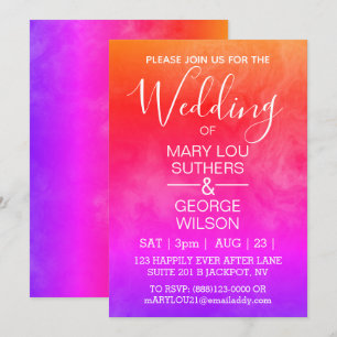 Invitation Mariage en marbre fumé