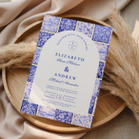 Mariage en Porcelaine Patchwork Bleu de Delft