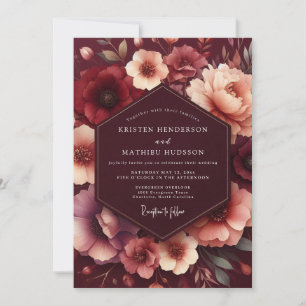 Invitation Mariage Enchantement Botanique Bourguignon