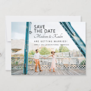 Invitation Mariage Enregistrer la date 4 Photo