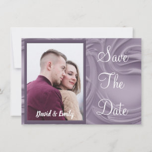 Invitation Mariage Enregistrer la date Vieux Lavande Photo pe