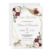 Mariage Équestre Save The Date