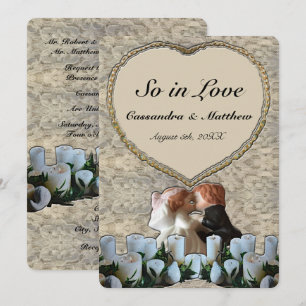 Invitation Mariage espagnol d'une mariée blanche