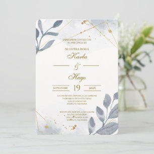 Invitation Mariage espagnol floral de verdure