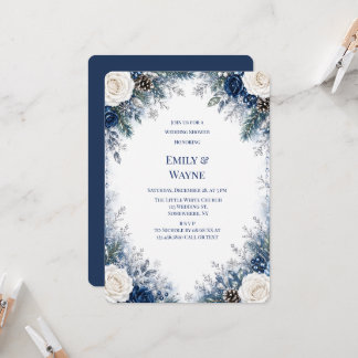 Invitation Mariage et Fête Prénuptiale sous le thème de l'Hiv