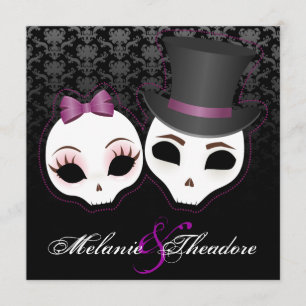 Invitation Mariage et jument (Violet)