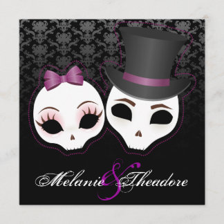 Invitation Mariage et jument (Violet)