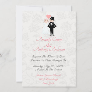 Invitation Mariage et réception élégants et agréables