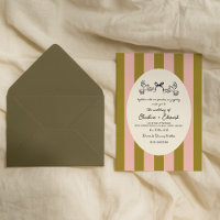 Mariage étoile à rayures vertes