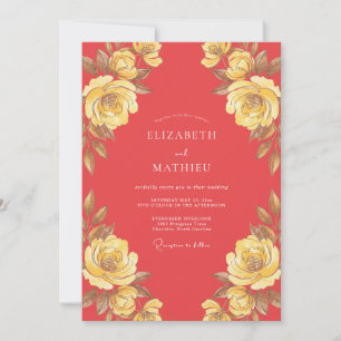 Invitation Mariage Eucalyptus Lin Blanc Chaud