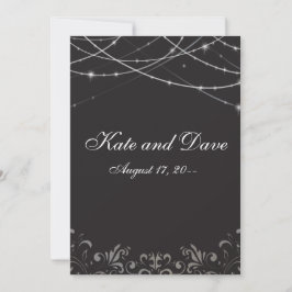 Invitation Mariage Fab Black String Cool