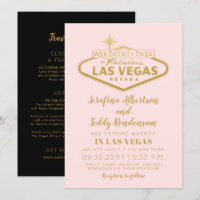 Mariage Fabuleux Rose à Las Vegas