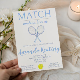 Invitation Mariage fait au Ciel, Réception de Mariage Tennis