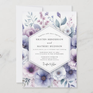 Invitation Mariage Fantaisie Fleur de Lavande