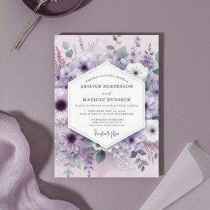 Invitation Mariage Fantaisie Florale de Lavande