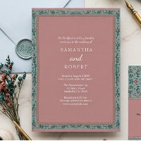 Mariage Fantaisiste Vigne Vert Bleu 