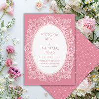 Mariage Fantaisiste Vintage Dentelle Rose 