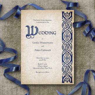 Invitation Mariage Fantasy Viking Celtique