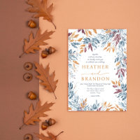 Mariage Feuille d'aquarelle d'automne