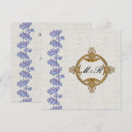 Invitation Mariage Feuille de lavande bijoux