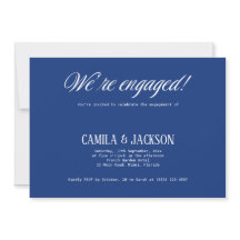 Mariage Fiançailles Navy Blue