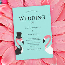 Mariage Flamant rose