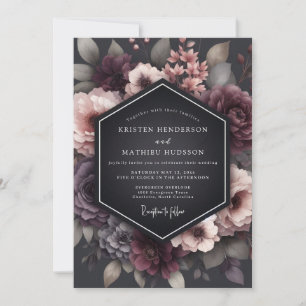 Invitation Mariage Fleur Charbonneau Nostalgique