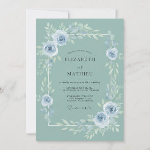 Invitation Mariage Fleur de Acier Doux