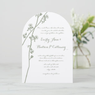 Invitation Mariage Fleur de Fleurissement de l'Enchantement V
