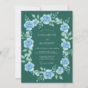 Invitation Mariage Fleur de Gentiane Douce