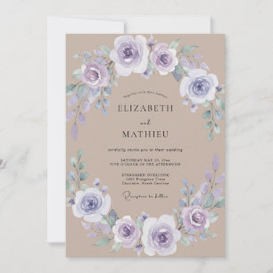 Invitation Mariage Fleur de Lilas