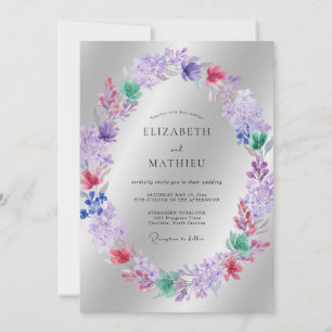 Invitation Mariage Fleur de Lilas Douce
