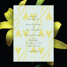 Mariage Fleur de Lys Art Nouveau Couleur Personnal