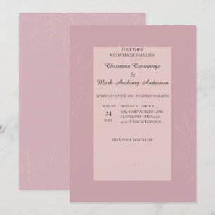 Invitation Mariage Fleur de Satin