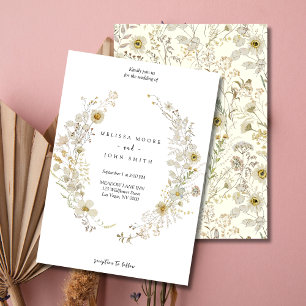 Invitation Mariage Fleur de Tan Bohème