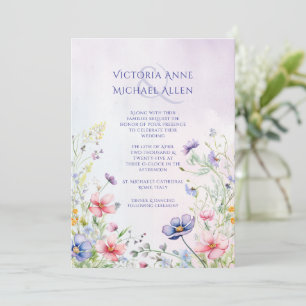 Invitation Mariage fleur sauvage