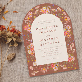 Invitation Mariage Fleur sauvage Boho Fall