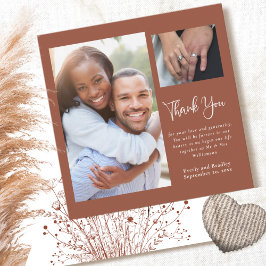 Invitation Mariage Fleur sauvage de Terracotta Boho Merci